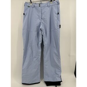 COLUMBIA Women's Convert Waterproof Snowboarding Pants Size XL Light Blue